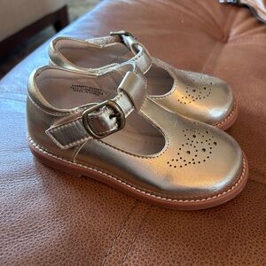 Toddler Girls Gold Mary Jane Dress shoes